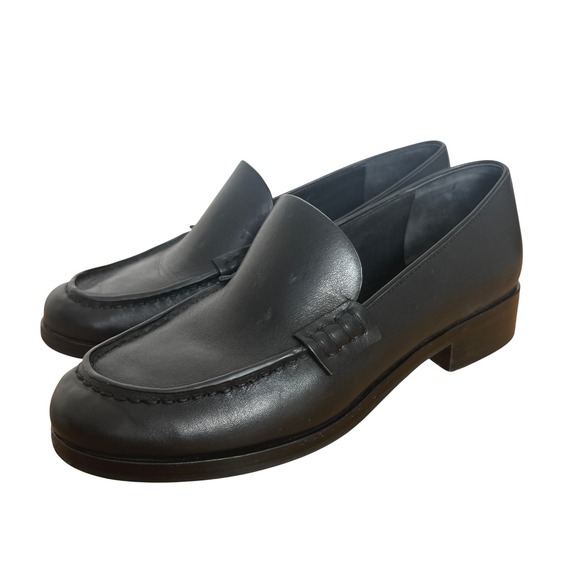 rag & bone Shoes - Rag‎ & Bone Black Leather Penny Loafers Women Size 37.5 Classic Slip On Shoes